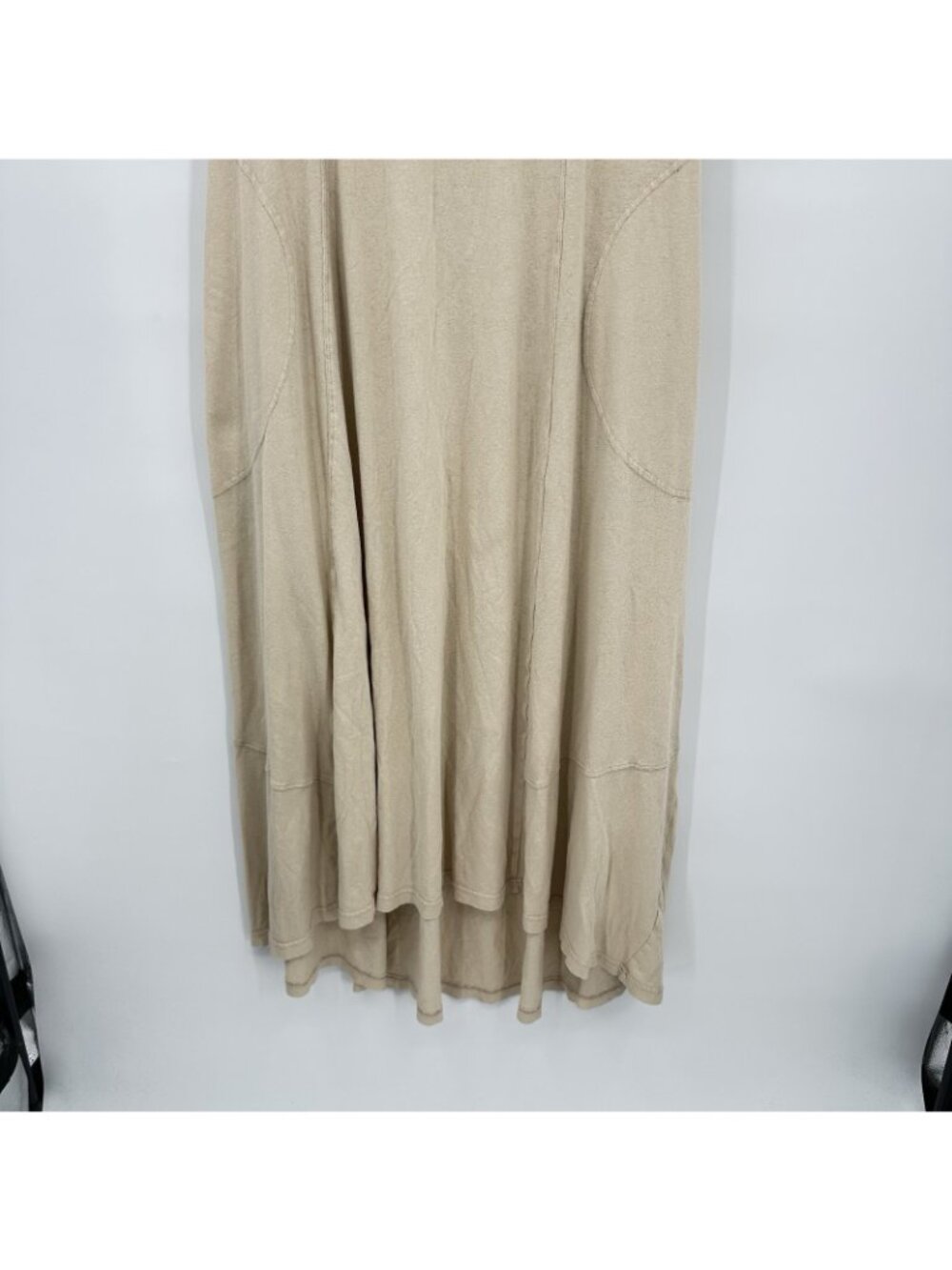 Free People Beach Meadow Tee Dress maxi cream LARGE boho retro chic summer vacay - Picture 5 of 13